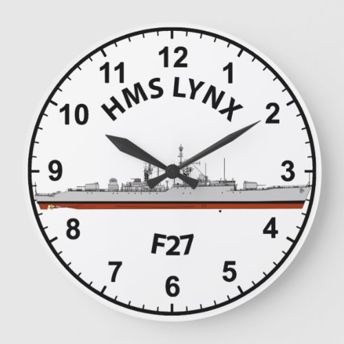 HMS LYNX TYPE 41 F27 LARGE CLOCK