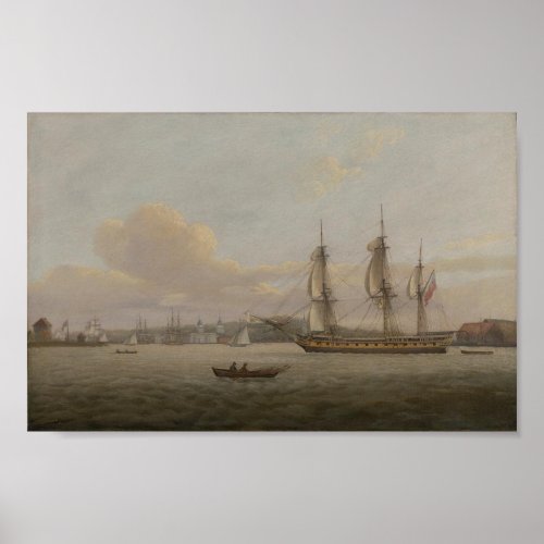 HMS Pomone Off Greenwich Poster