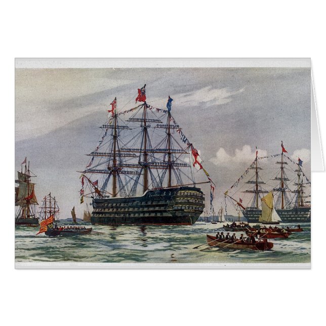 HMS Queen Battleship 1839 Cards (Front Horizontal)