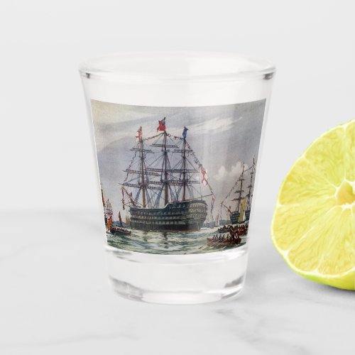 HMS Queen Battleship 1839 Shot Glass