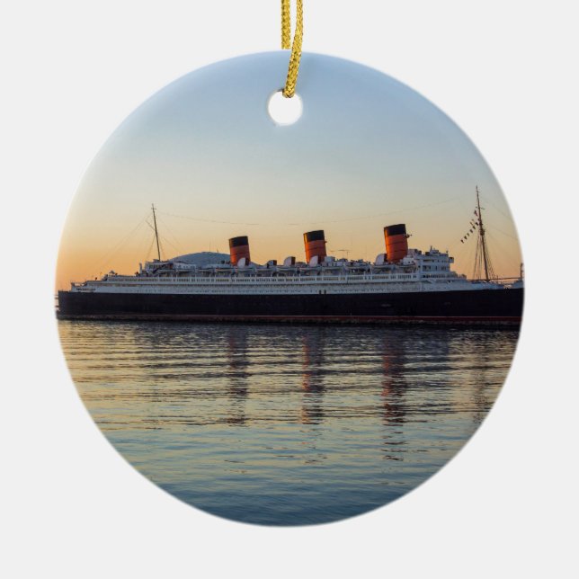 HMS Queen Mary Ceramic Ornament (Front)