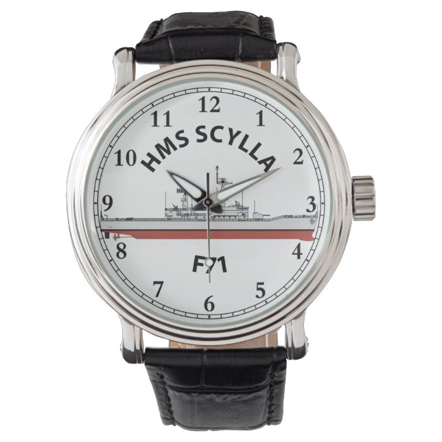 HMS SCYLLA - F71 - LEANDER ORIG WATCH (Front)