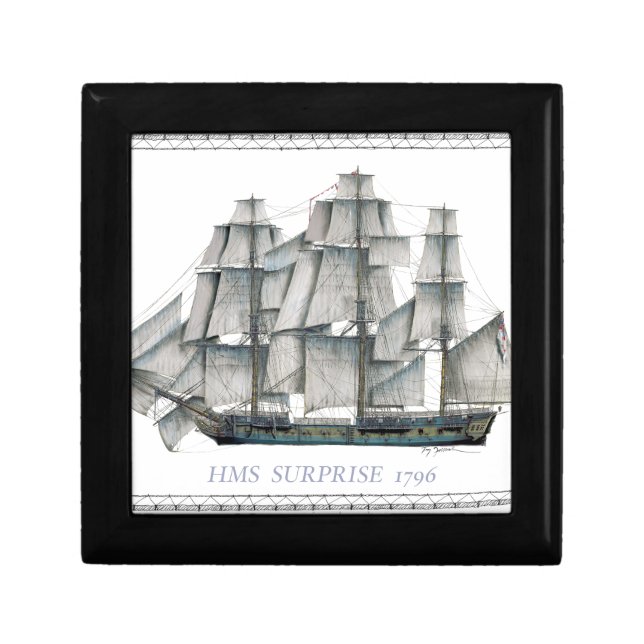 HMS Surprise 1796 Jewelry Box (Front)