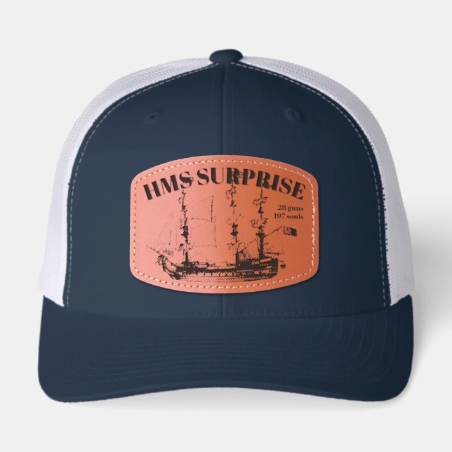 HMS SURPRISE LEATHER PATCH HAT (Front)