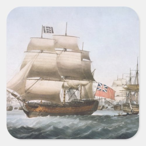 HMS Victory 1806 Square Sticker