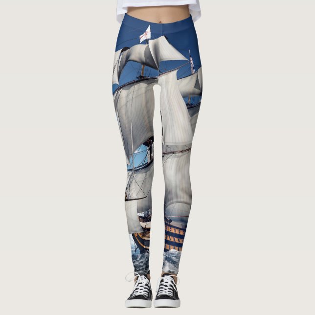 HMS Victory, 3D computer-generated illustration. Leggings (Front)