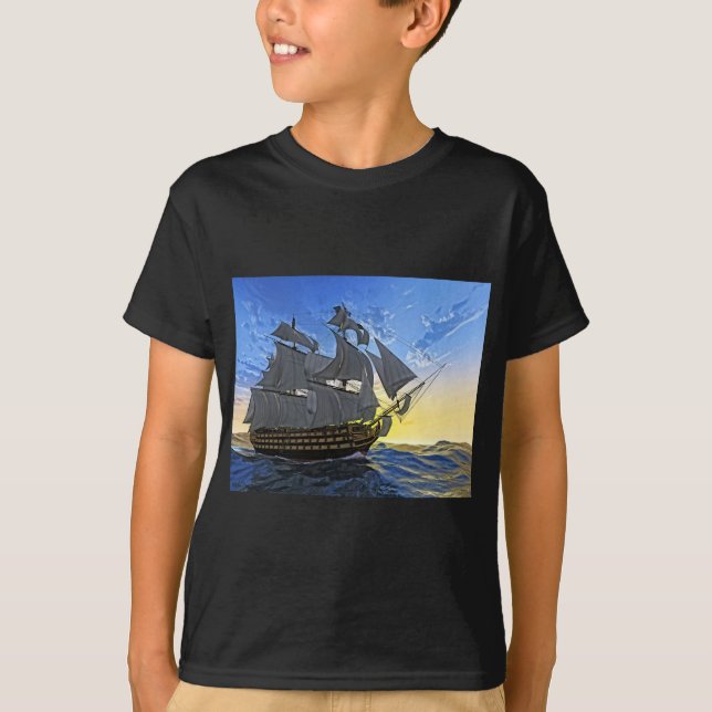 HMS Victory at Dawn T-Shirt (Front)