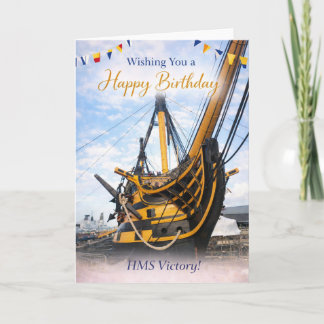 HMS Victory Birthday Card