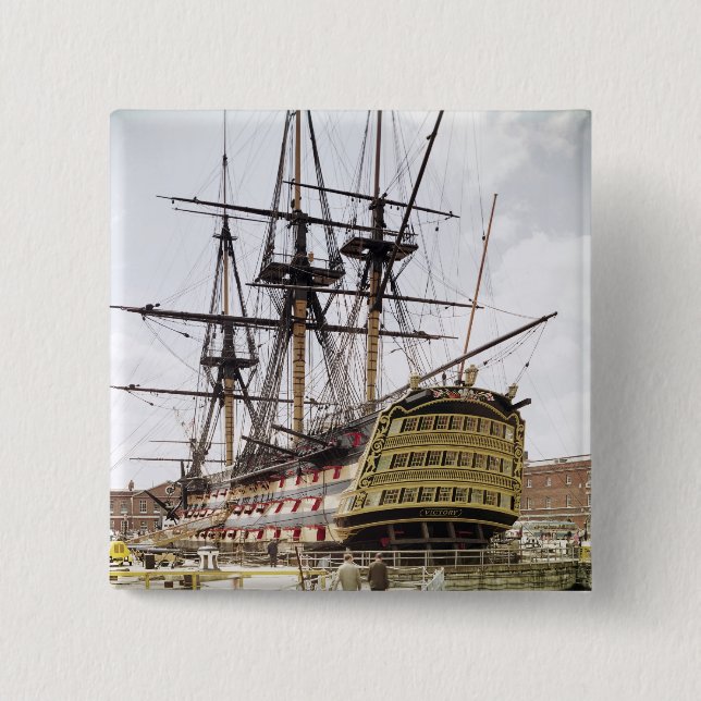 HMS Victory Pinback Button (Front)