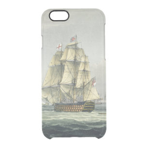 HMS Victory sailing for the French line flanked by Clear iPhone 6/6S Case
