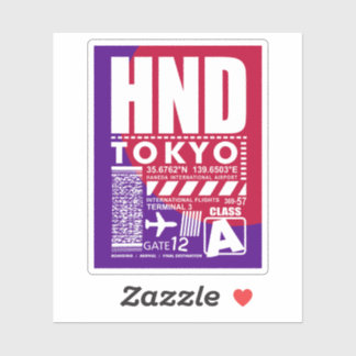 HND Airport Tokyo Sticker