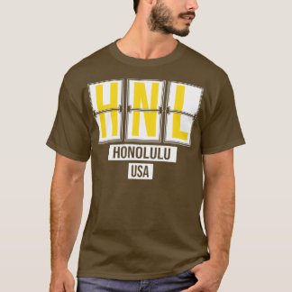 HNL Honolulu Hawaii Airport Code Souvenir or Gift T-Shirt
