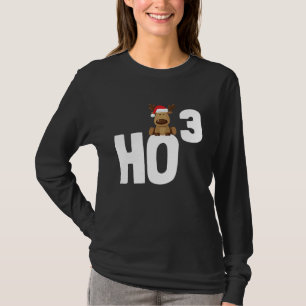 Ho 3 Cubed Christmas Ho Ho Math Teacher Ho3 T-Shirt