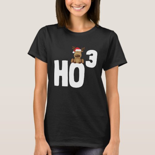 Ho 3 Cubed Christmas Ho Ho Math Teacher   Ho3 T_Shirt