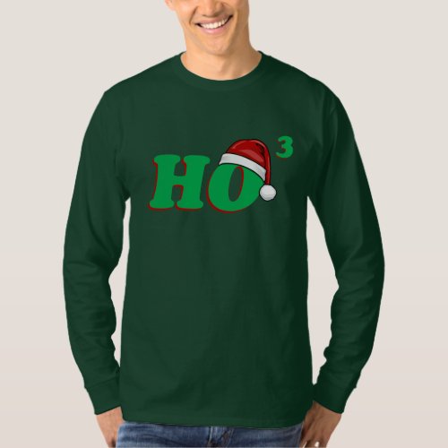 Ho 3 Cubed Funny Christmas Shirt