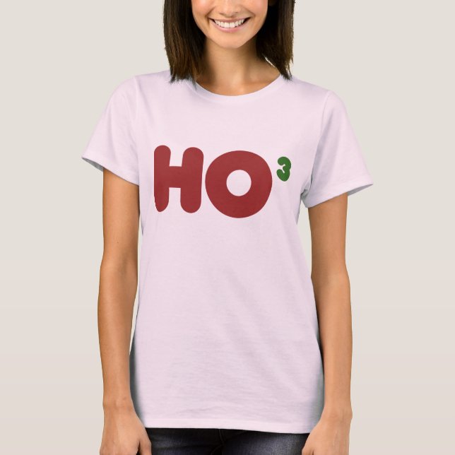 Ho 3 Nerdy Christmas T-Shirt (Front)