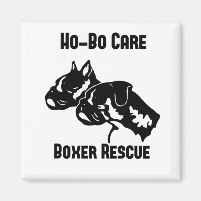 Ho-Bo Care Boxer Rescue Magnet (Front)