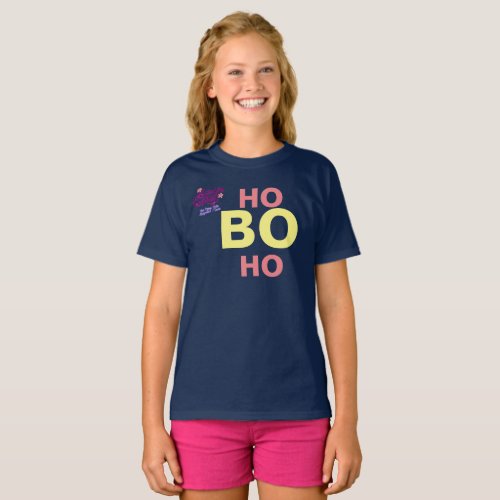 HO BO HO Text Festive Holiday T_Shirt