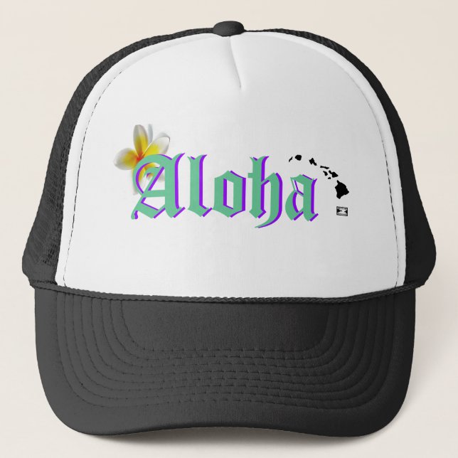 Ho Brah!...,Dis is Aloha's Hat!!! Trucker Hat (Front)