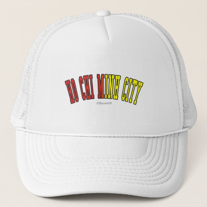 Ho Chi Minh City in Vietnam National Flag Colors Hat