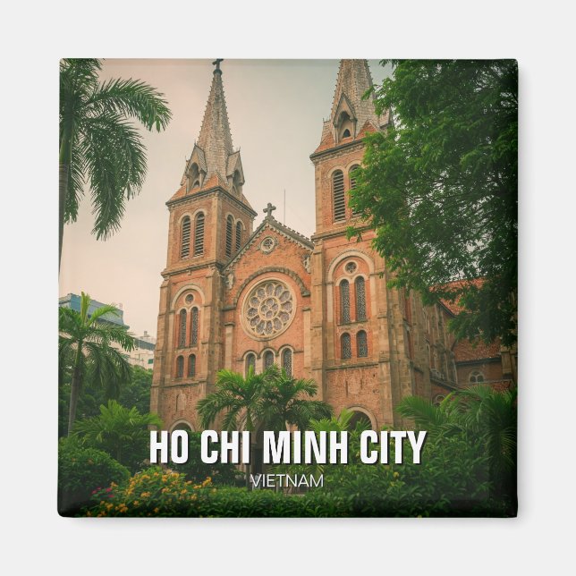 Ho Chi Minh City Notre Dame Cathedral Saigon Magnet (Front)