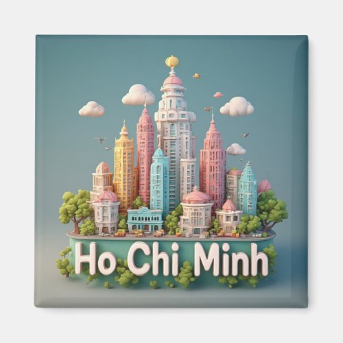 Ho Chi Minh City Vietnam Travel Keepsake ️ Magnet