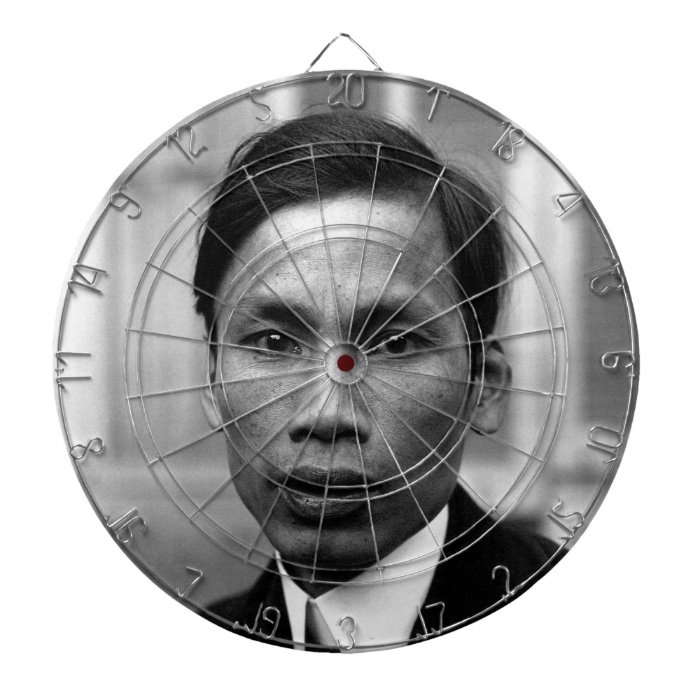 Ho Chi Minh Nguyen Ai Quoc Portrait 1921 Dartboard With Darts
