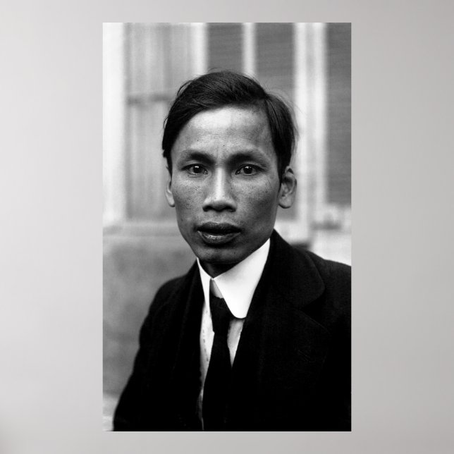 Ho Chi Minh Nguyen Ai Quoc Portrait 1921 Poster (Front)