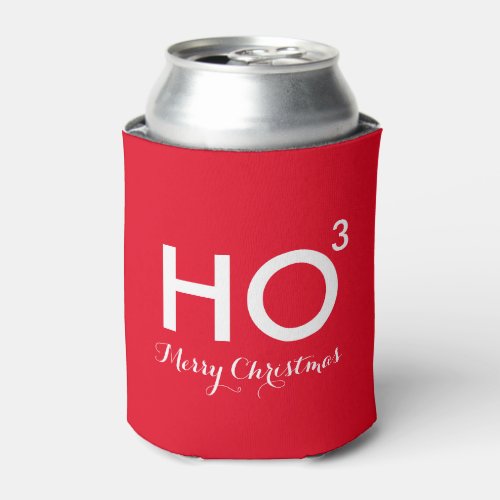 Ho Cubed Funny Christmas Can Cooler