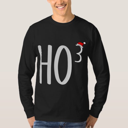 Ho Cubed Ho Ho Ho Math Teacher Christmas T_Shirt