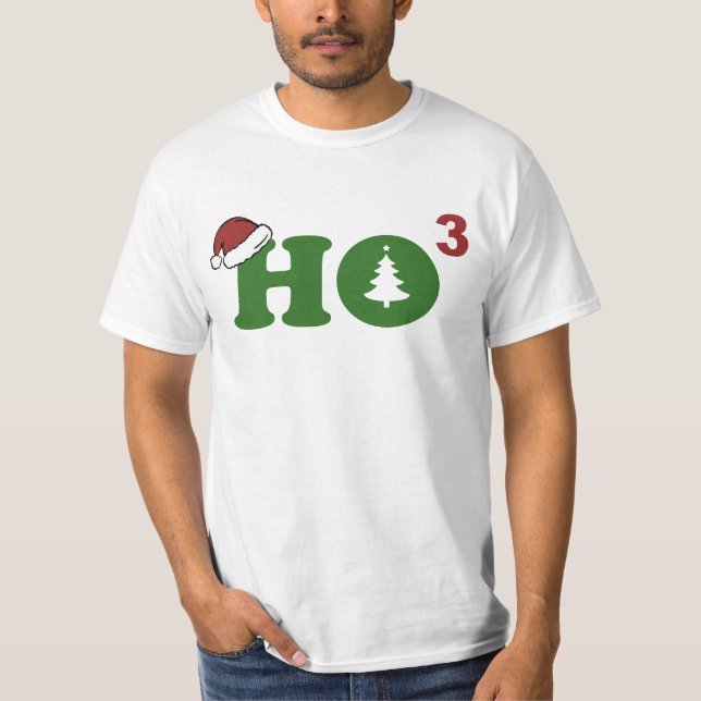 Ho Cubed Merry Christmas T-Shirt (Front)