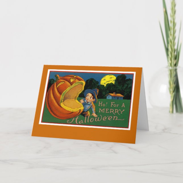 Ho! For a Merry Halloween Holiday Card (Front)