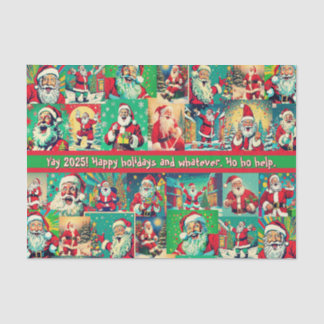 HO HO HELP tissue paper