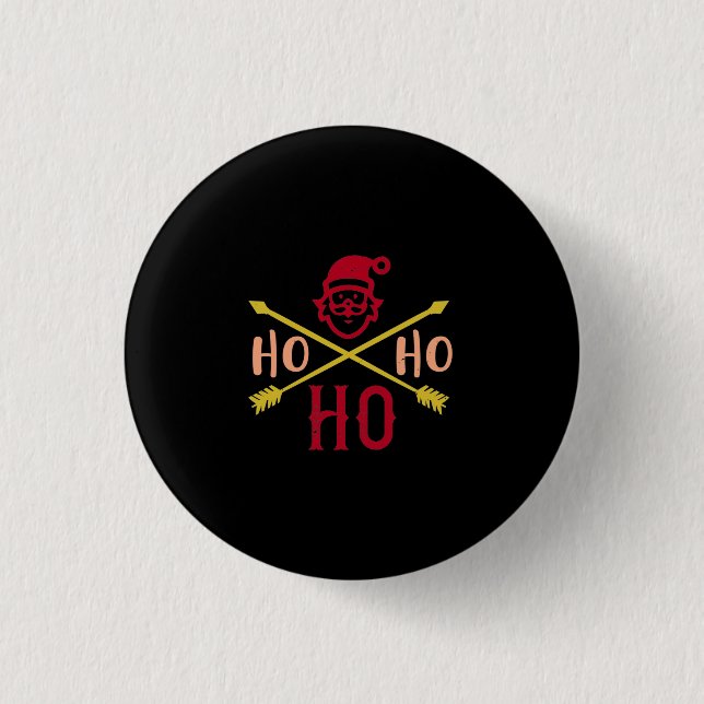 Ho Ho Ho 2 Button (Front)