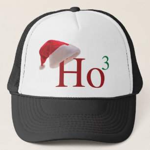 Ho Ho Ho 3 Merry Christmas to the 3rd power Trucker Hat