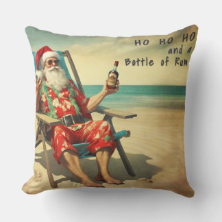 Ho Ho Ho and Rum - Throw Pillow