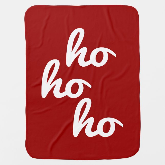 Ho-ho-ho Baby Blanket (Front)