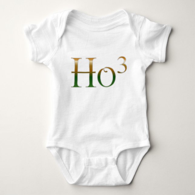 Ho ho ho? baby bodysuit (Front)