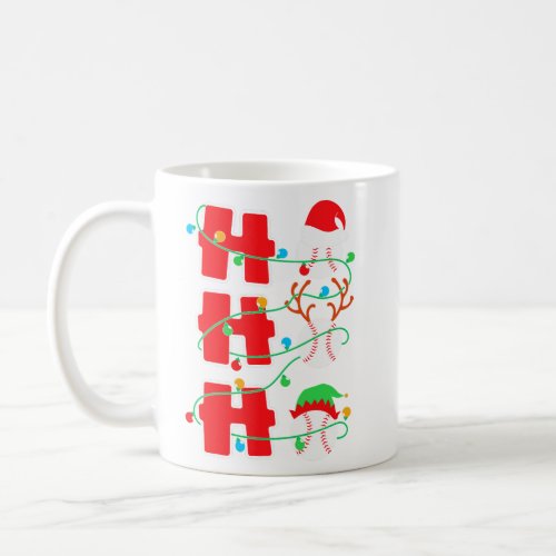 Ho Ho Ho Baseball Christmas Gift  Coffee Mug