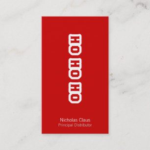 HO HO HO BUSINESS CARD