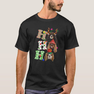Ho Ho Ho Cavalier King Charles Spaniel Cute Christ T-Shirt