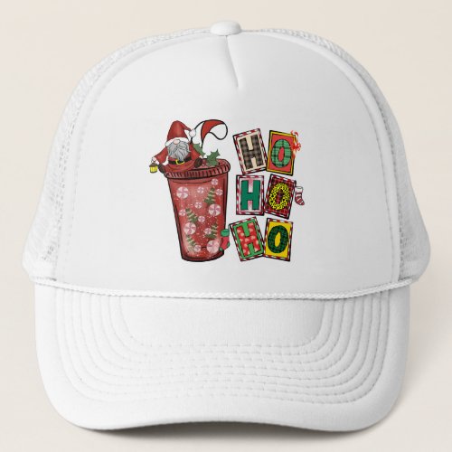 Ho Ho Ho Chirstmas Gnome Trucker Hat