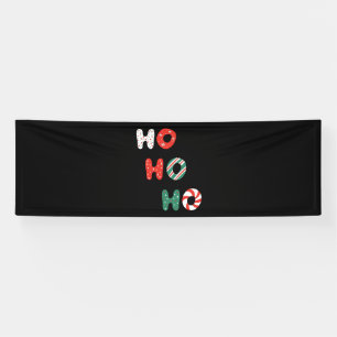 Ho Ho Ho Christmas 2.5x8 Vinyl Banner