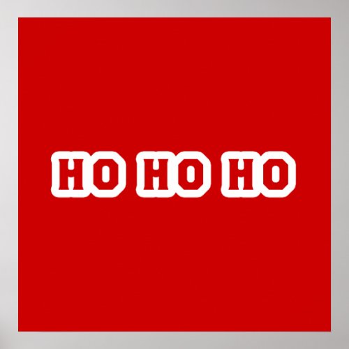 Ho Ho Ho Christmas Cheer Poster