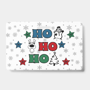 Ho-Ho-Ho Christmas design Badge