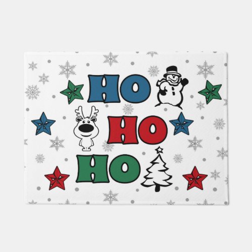 Ho_Ho_Ho Christmas design Doormat