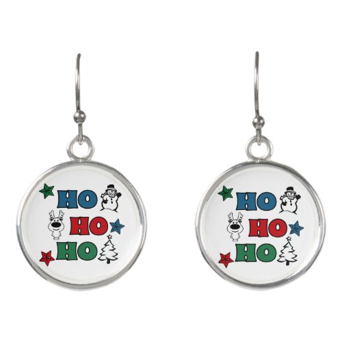 Ho_Ho_Ho Christmas design Earrings