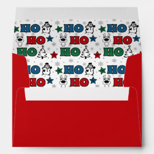 Ho-Ho-Ho Christmas design Envelope