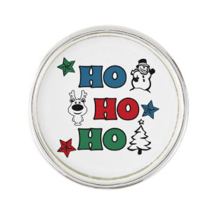 Ho-Ho-Ho Christmas design Lapel Pin