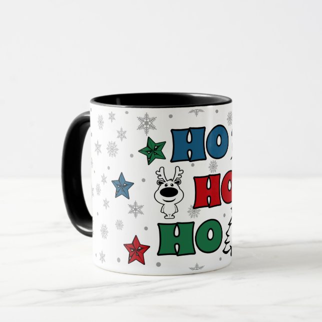 Ho-Ho-Ho Christmas design Mug (Front Left)